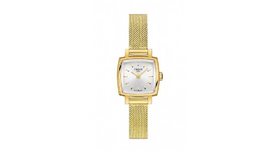 a yellow gold ladies’ watch by Tissot with a square case