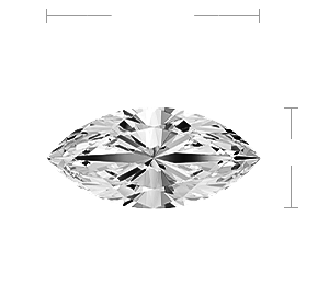 Marquise Diamond Top View